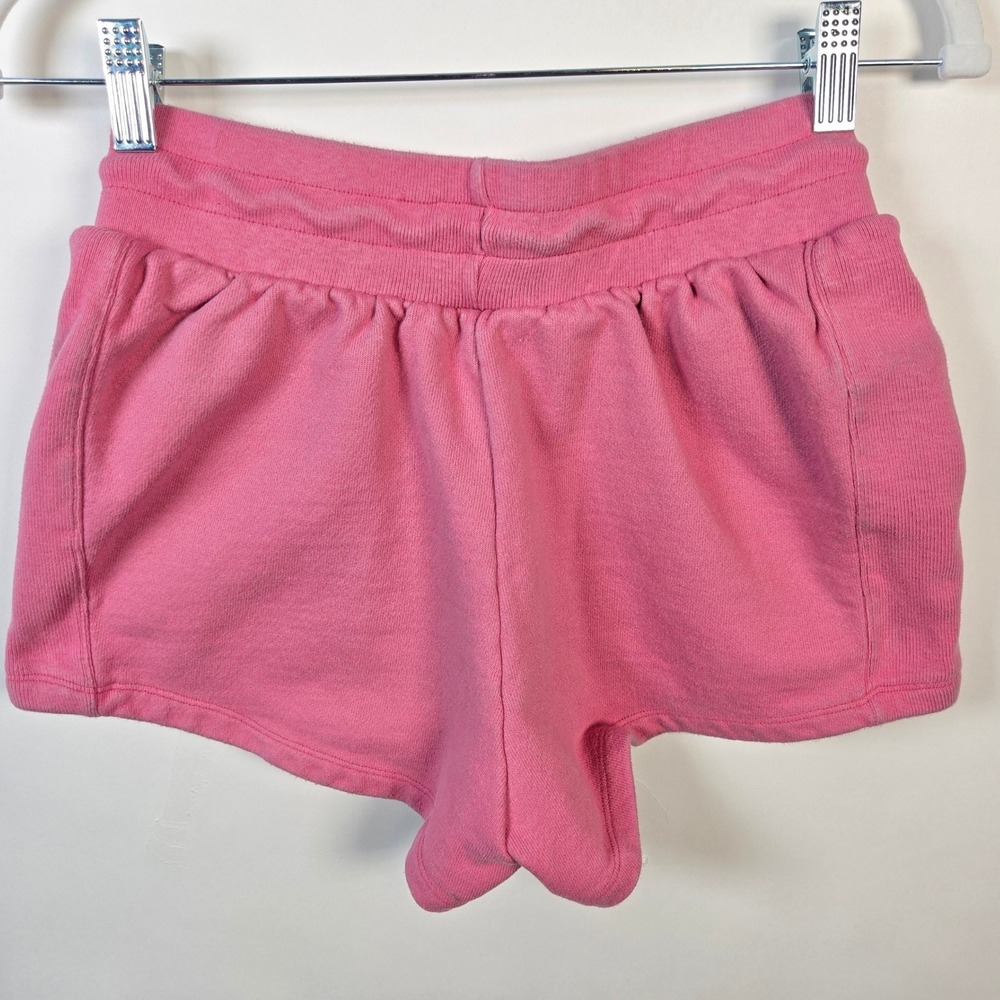 Champion Reverse Weave Pink Sweat Athletic Shorts Womens Size‎ Small Drawstring - Picture 4 of 7
